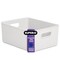 Superio Plastic Storage Container Bins, Organizer Baskets, Boxes for Organizing Closet Shelves Drawer Shelf